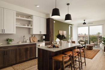 Open-concept layouts with large windows and natural light
